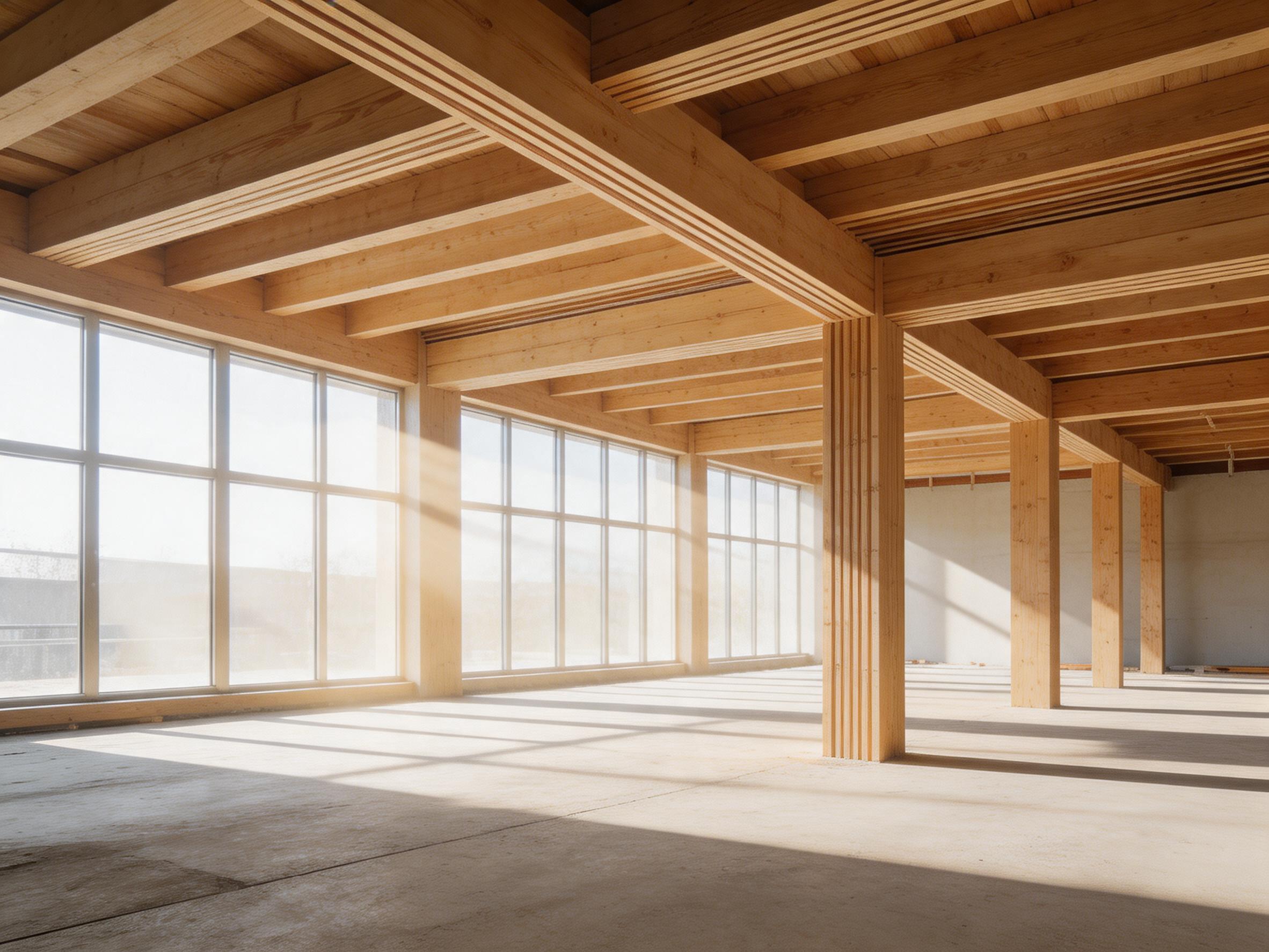 grinzi de lemn stratificat folosite in constructii moderne